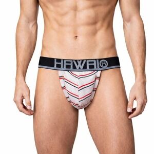Hawai Original Jockstrap White Stripe Size Small (28-30) NWT